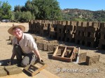 Adobe nubian vault bricks drying, natural building technique by Michael G. Smith